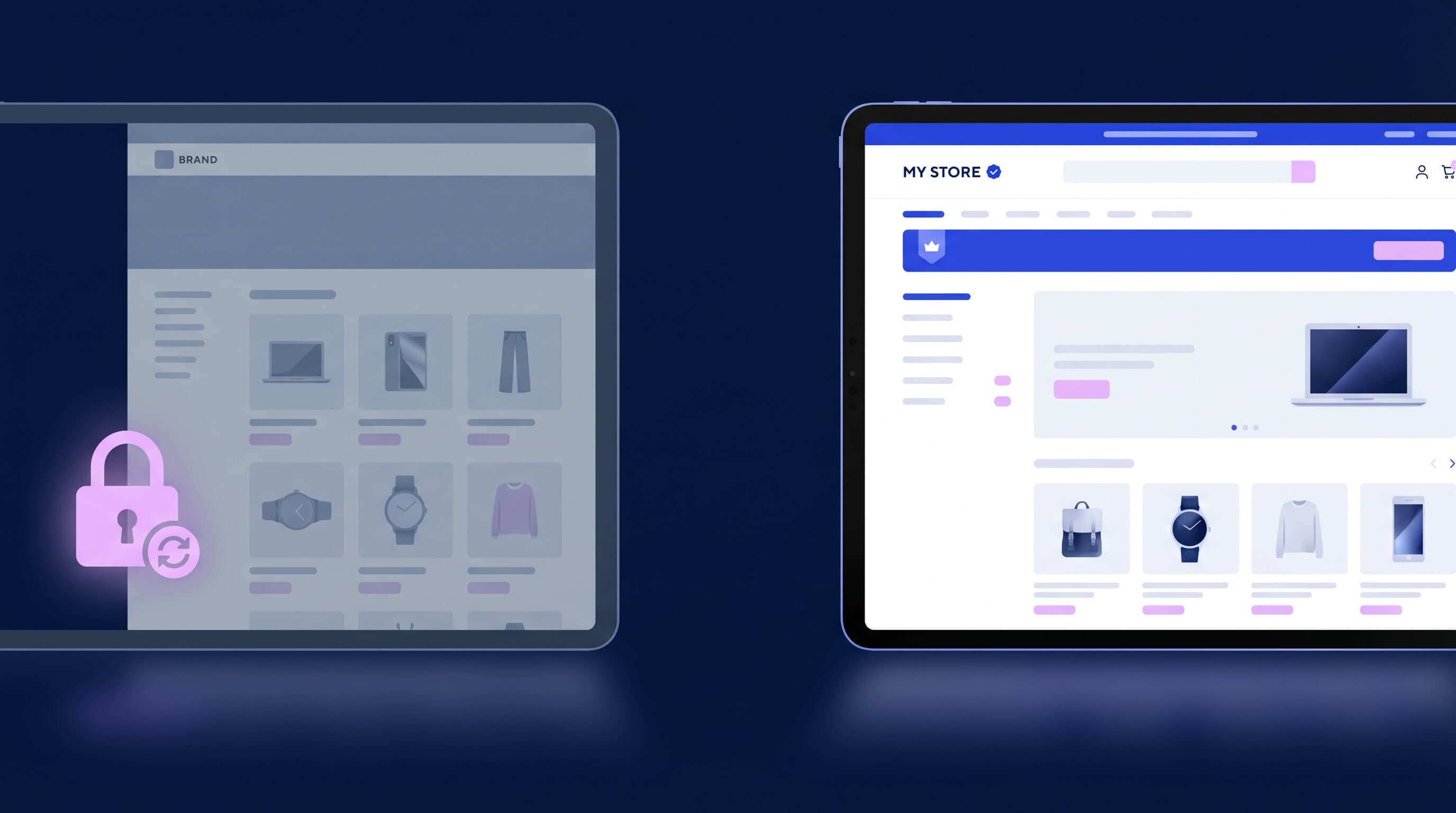 Porovnanie e-shopových platforiem — Shopify a WooCommerce na obrazovke laptopa