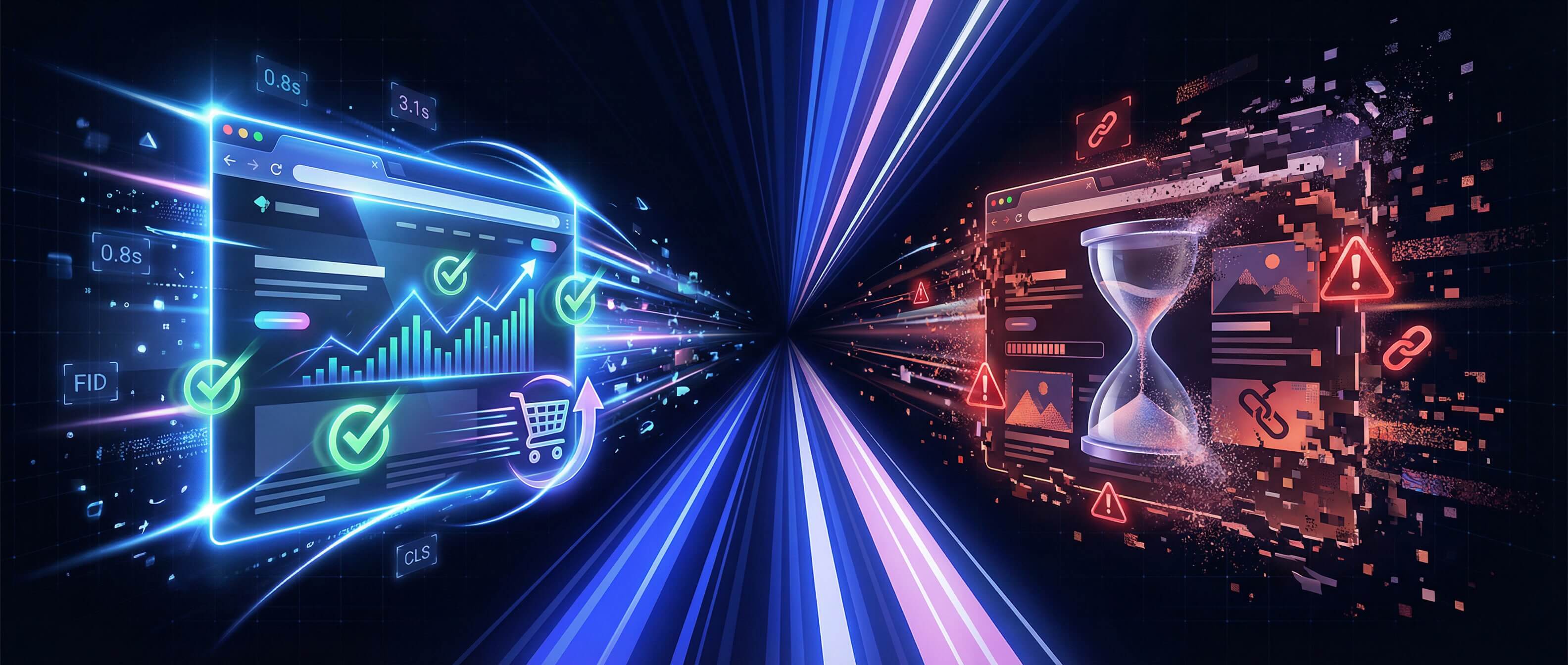 Graf rýchlosti načítania webstránky a jej vplyv na konverzný pomer